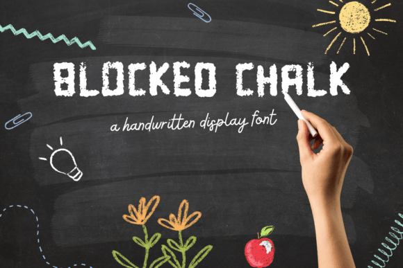 Blocked Chalk: A Playful Display Font with Editorial Warmth