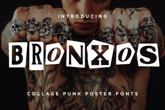 Bronxos: A Bold Display Font for Urban Digital Branding