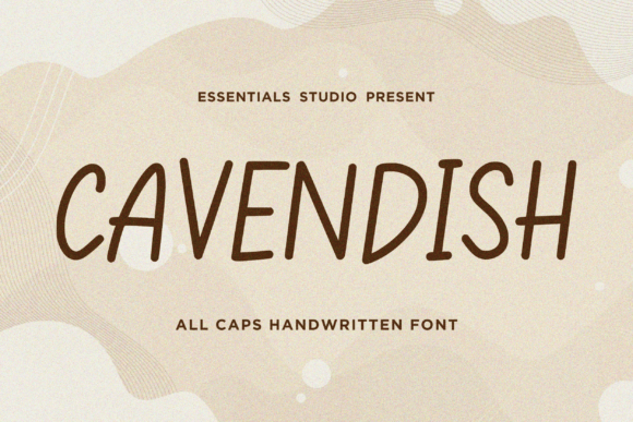 Cavendish: A Warm, All-Caps Handwritten Font for Digital Branding