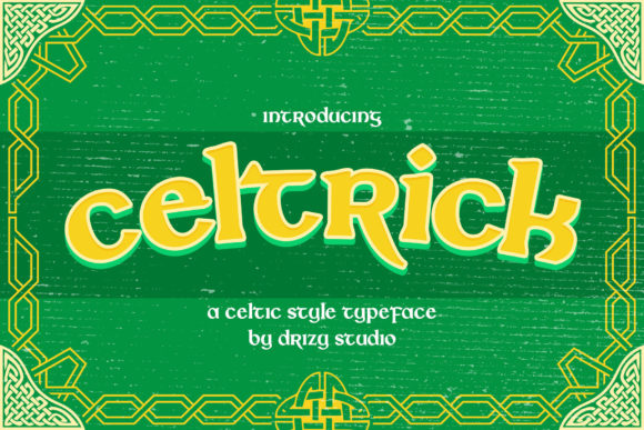 Celtrick Font: Mystical Display Typeface for Handmade Brands