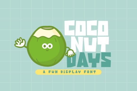 Coconut Days: A Playful Display Font for Editorial Charm