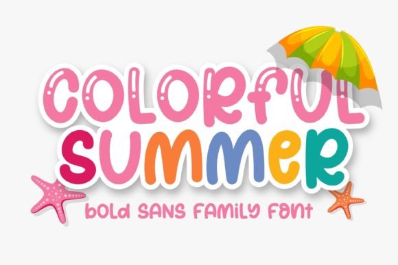Colorful Summer: A Display Font That Makes Your Brand Feel Joyful & Polished