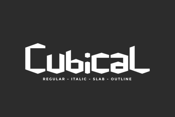 Cubical: A Futuristic Display Font for Digital Branding