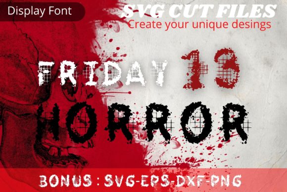 Friday 13 Horror: A Display Font for Editorial Spine and Seasonal Tone