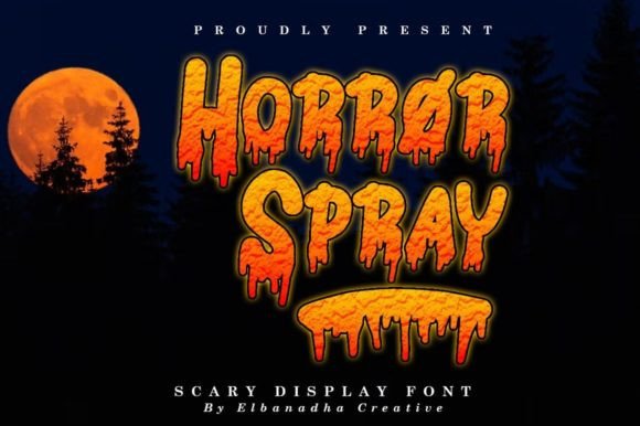 Horror Spray: A Display Font That Screams Without Saying a Word
