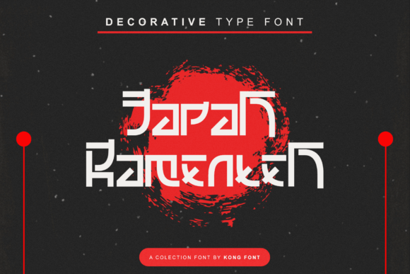 Japan Ramenten: A Playful Japanese-Inspired Display Font
