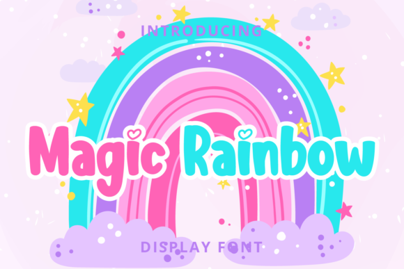 Magic Rainbow: A Joyful Display Font for Editorial Design