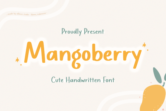 Mangoberry: A Handwritten Display Font That Feels Like Home