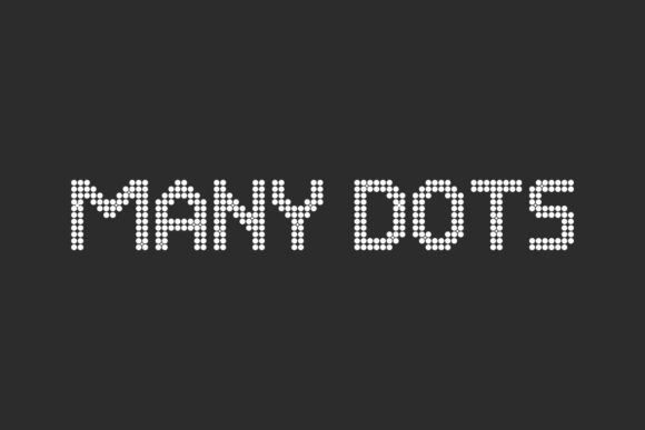 Many Dots: A Display Font That Feels Like a Smile