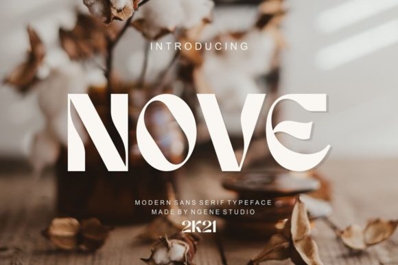 Nove Display Font for Small Business Branding