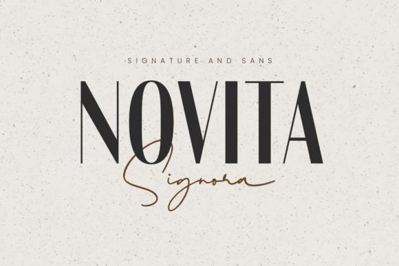 Novita Signora Duo: A Display Font That Elevates Brand Voice