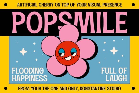 Popsmile: A Playful Display Font for Retro-Inspired Campaigns