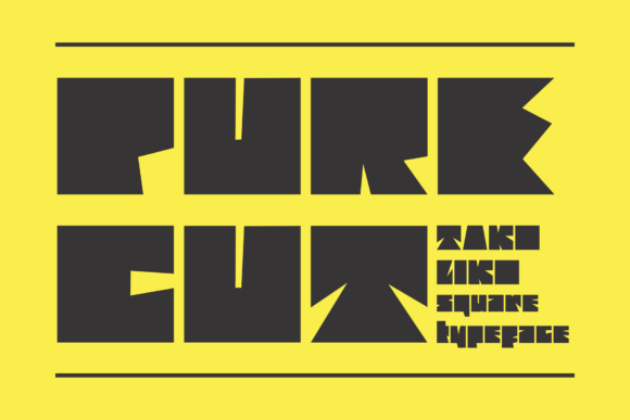 Purecut: A Bold Display Font That Commands Attention Online