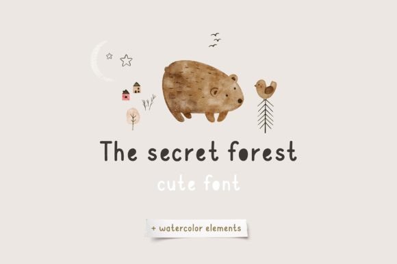 Secret Forest: A Handwritten Display Font for Editorial Warmth