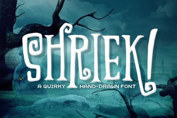 Shriek Font: A Playful Display Typeface for Quirky Branding