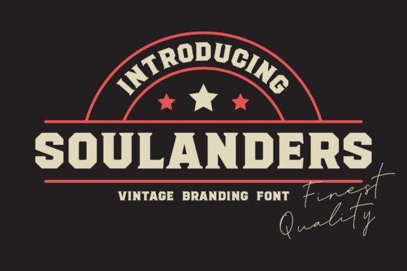 Soulanders: A Vintage Serif Display Typeface That Anchors Your Campaign