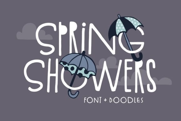 Spring Showers Font: A Friendly, Distinctive Display Typeface for Small Businesses