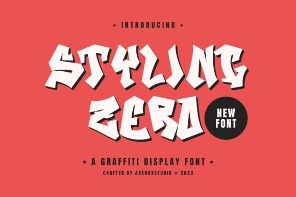 Styling Zero: A Freestyle Display Font for Bold Campaigns