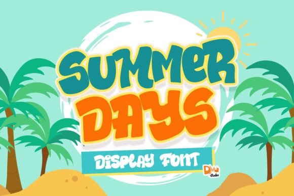 Summer Days: A Bubbly Display Font That Brings Handmade Joy to Life