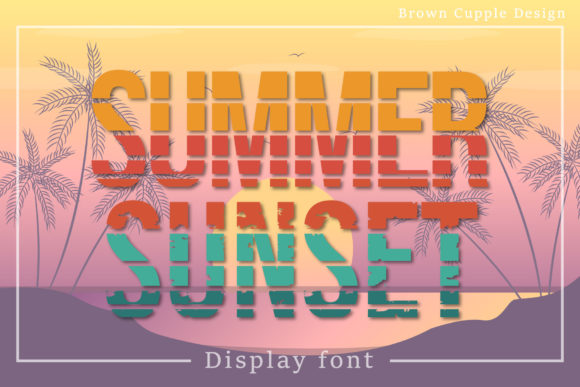 Summer Sunset: A Retro Display Font That Elevates Digital Branding