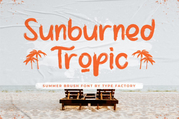Sunburned Tropic: A Chic Display Typeface for Editorial Impact