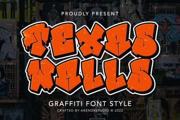 Texas Walls: A Graffiti Display Font That Feels Alive