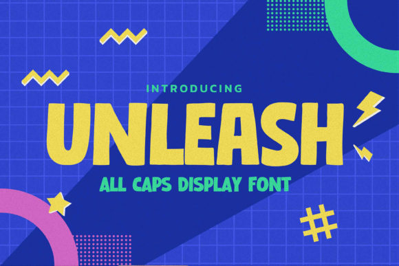 Unleash: A Natural, All-Caps Display Font for Authentic Branding
