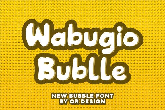 Wabugio Bublle: A Whimsical Display Font That Feels Like a Warm Hello