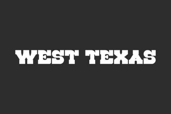 West Texas Font: A Bold, Western Display Typeface for Small Business Brands