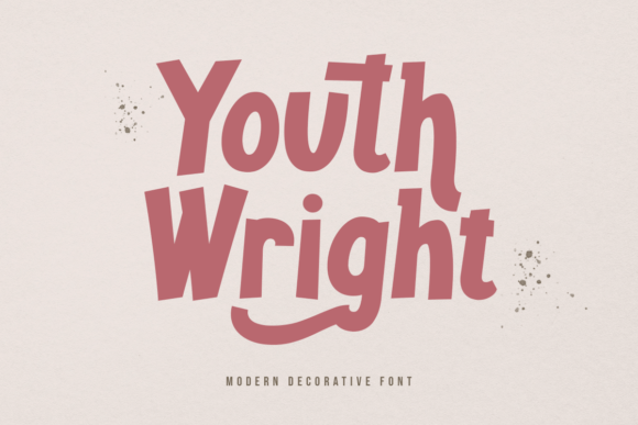 Youth Wright: A Friendly Display Font for Handmade Charm